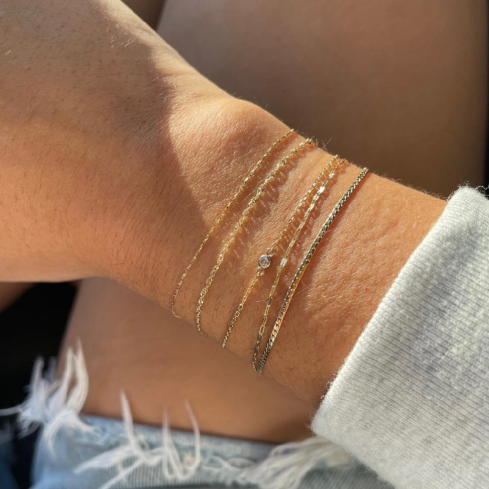✨ Catbird Tiny Corsage Bracelet Yellow Gold 6 inches - Like new! ✨